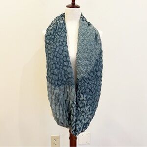 Collection Eighteen Scarf Womens Blue Gray Infinity Neutral Woven Bohemian Chic